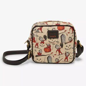 Loungefly Trick R Treat Sam Crossbody All Over Pattern Bag New